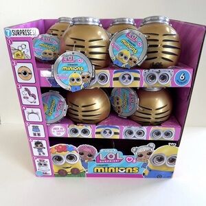 LOL Surprise X Illumination Minions Collaboration Complete Set Of 6 W/Display